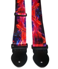 LG Flames 2" Webbed Guitar Strap