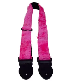 LG 2" Pink Fur Guitar Strap