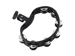 Meinl Headliner (HTMT2BK) Mountable ABS Tambourine -Stainless Steel Jingles - Black