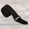 LG 2" Black Cotton Woven Guitar Strap