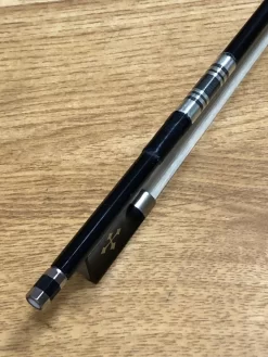 Prestige Carbon Fibre 4/4 Violin Bow - Silver Cross Design -Melody Shop IMG 1413