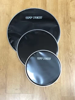 Clearance - Drum Set Tom Pack - Black Single Ply - 10" 12" 16"