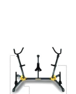 Hercules Dual Saxophone Stand With Pegs
