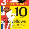 Rotosound R10 Triple Pack + Free Strap - Electric Guitar Strings
