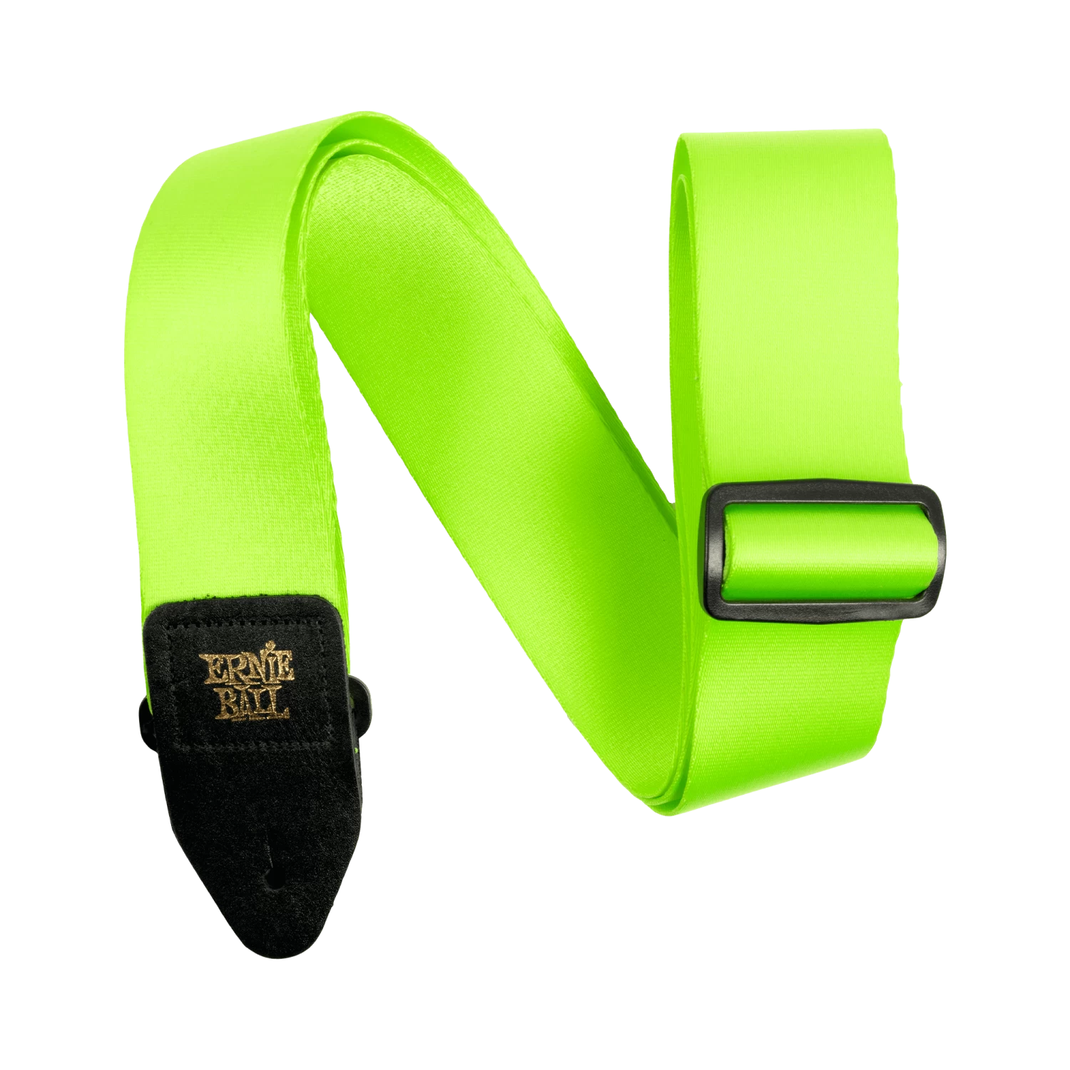 Ernie Ball Regular Neon Green Premium Guitar Strap 1 Ernie Ball Regular Neon Green Premium Guitar Strap