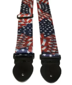 LG USA Flag 2" Webbed Guitar Strap