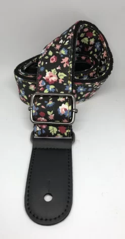 1.5" Wide Ukulele Strap - Flower Petal Design