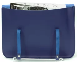 Montford (MFC5BL) Blue Leatherette Music Case -Melody Shop mfc5bl 3