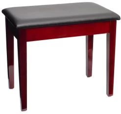 Montford (MFPB1MA) Fixed Height Gloss Mahogany Piano Bench With Storage
