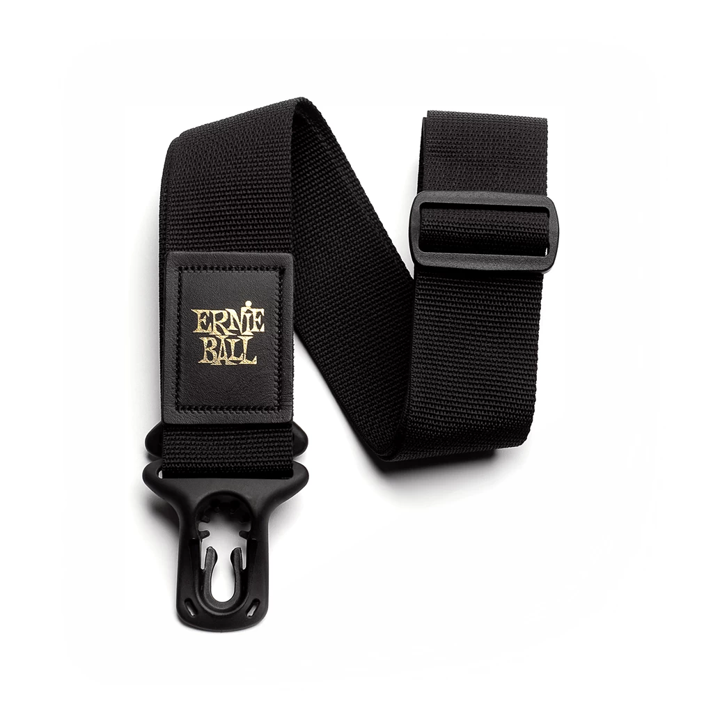 Ernie Ball Poly Lock Black Guitar Strap 1 Ernie Ball Poly Lock Black Guitar Strap