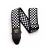 Ernie Ball Black & White Checkered Jacquard Guitar Strap
