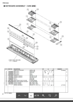Yamaha ZS617000 Circuit Board MKH 16NS-C612M YH444 -Melody Shop sch