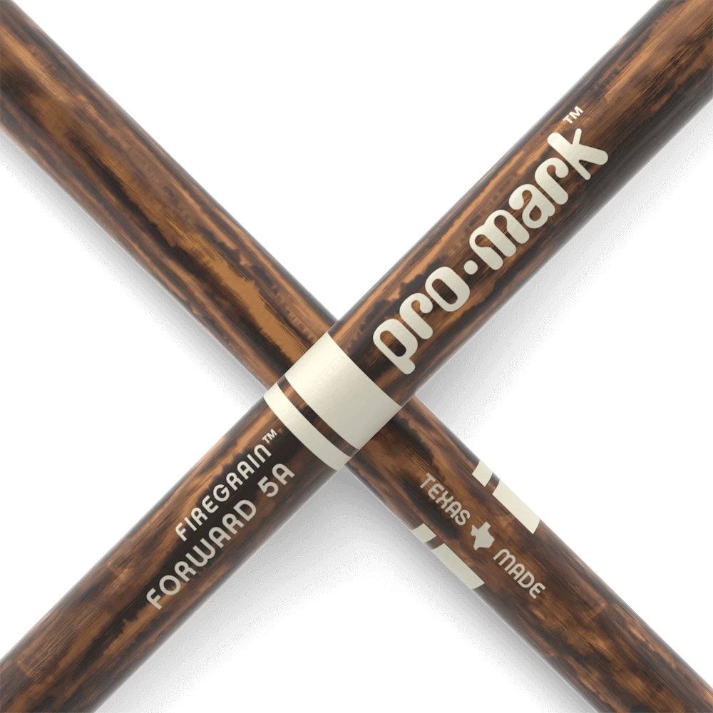 ProMark (TX5AW-FG) Classic Forward 5A FireGrain Hickory Drumstick - Oval Wood Tip 4 ProMark (TX5AW-FG) Classic Forward 5A FireGrain Hickory Drumstick - Oval Wood Tip - Image 4