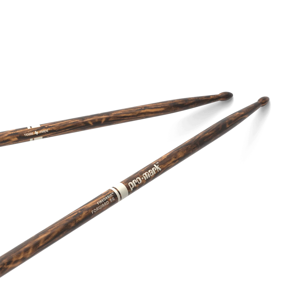 ProMark (TX5AW-FG) Classic Forward 5A FireGrain Hickory Drumstick - Oval Wood Tip 5 ProMark (TX5AW-FG) Classic Forward 5A FireGrain Hickory Drumstick - Oval Wood Tip - Image 5