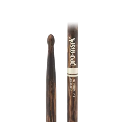 ProMark (TX5BW-FG) Classic Forward 5B FireGrain Hickory Drumstick - Oval Wood Tip