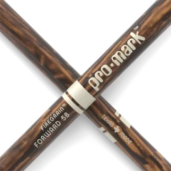 ProMark (TX5BW-FG) Classic Forward 5B FireGrain Hickory Drumstick - Oval Wood Tip -Melody Shop tx5bw fg detail4 transparent