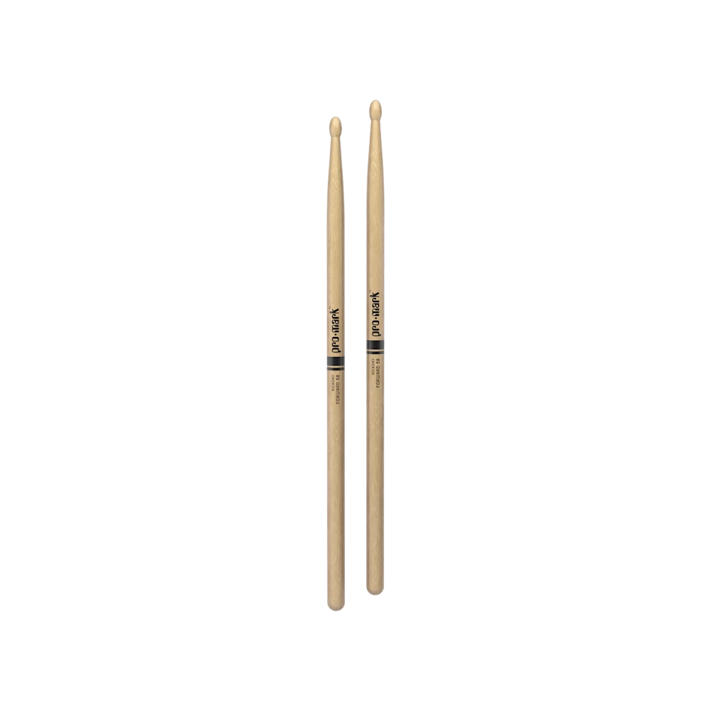 ProMark (TX5BW) Classic Forward 5B Hickory Drumsticks - Oval Wood Tip 1 ProMark (TX5BW) Classic Forward 5B Hickory Drumsticks - Oval Wood Tip