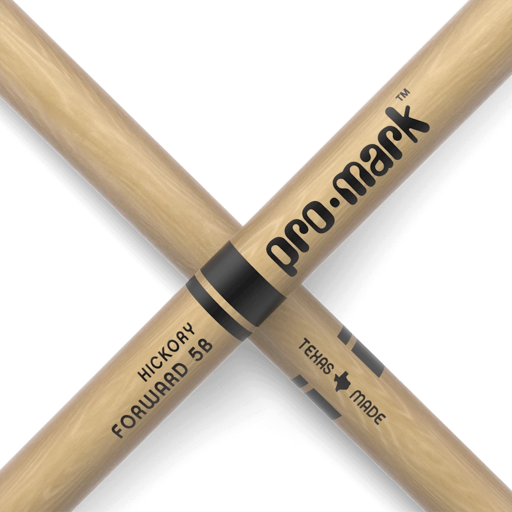 ProMark (TX5BW) Classic Forward 5B Hickory Drumsticks - Oval Wood Tip 3 ProMark (TX5BW) Classic Forward 5B Hickory Drumsticks - Oval Wood Tip - Image 3