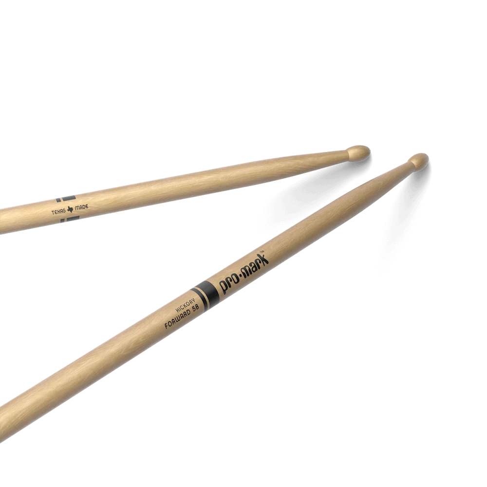 ProMark (TX5BW) Classic Forward 5B Hickory Drumsticks - Oval Wood Tip 4 ProMark (TX5BW) Classic Forward 5B Hickory Drumsticks - Oval Wood Tip - Image 4